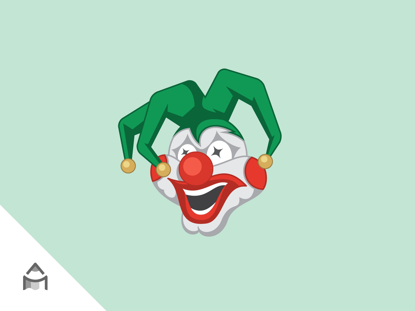 Crazy Clown Custom Logo by Arte Miguel on Dribbble