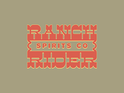 Ranch Rider Spirits Saloon Door design graphic design handlettering illustration lettering screenprint type typography western