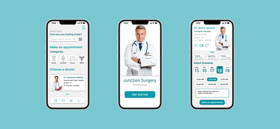 Medical booking app booking graphic design health medical ui