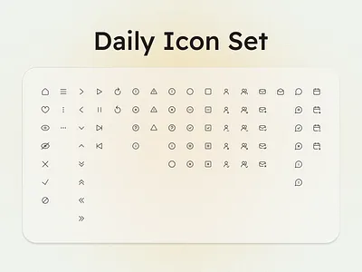 Daily UI Icon Set app app design dailyui dailyuichallenge design feather icons figma icon icon set icons ui ui icons web design website