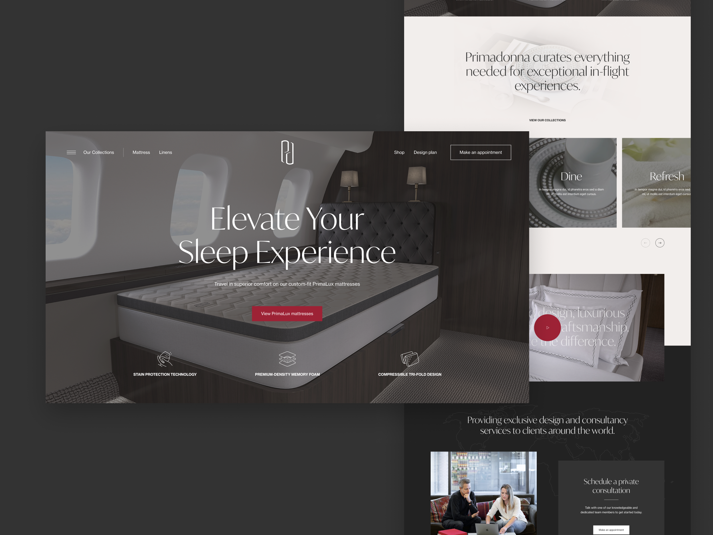 Example of Primadonna Lux Interface