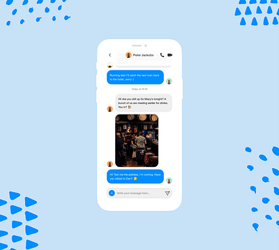 Direct message chat daily ui day 13 dailyui dailyui13 direct message direct messaging messanger ui ux