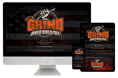 The Grind Biker Buildoff - website web design