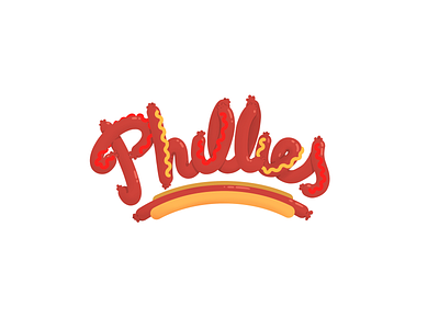 Phillies #005 baseball glizzy hotdog logo nlcs philadelphia phillies world series
