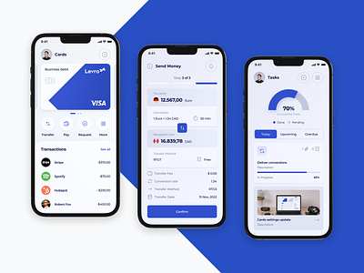 Multicurrency bank app by Yana Perhurovich for Akveo.Design on Dribbble