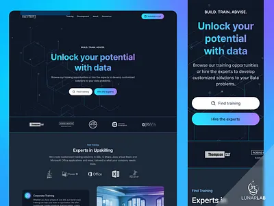 ThinkData Solutions branding design ui ux uxdesign web design