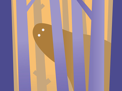 Fright-Fall: Day 29 (Creep) creep digital forest fright fall ghost halloween illustration scary spooky vector woods