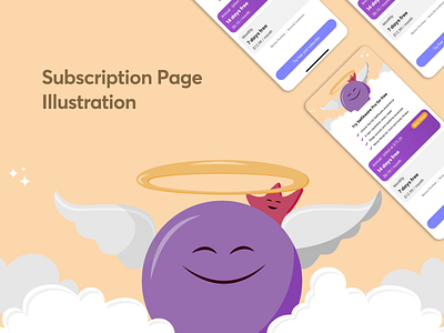 Subscription | Illustration for Meditation App creative design illustration meditation app subscription subscription page