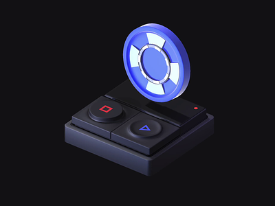 Gambling 3d 3d illustration 3d render blender c4d gambling icon motion play game