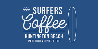 Surfers Coffee T-shirt Design Concept #2 art direction coffee design icon illustration print surf surfboard surfer typography vector wave