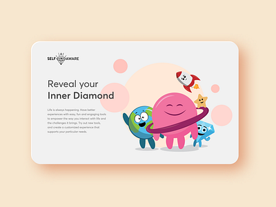 Landing Page | Illustration | Meditation App banner branding card creative design illustration landing landing page meditation app page vector web banner