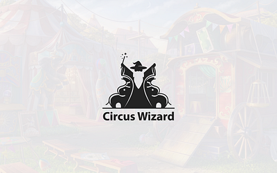 Circus Wixard Logo abstract adobe illustrator black bold brand identity branding circus design flat fun graphic design illustrator logo logo design logo maker minimal monogram pictorial vector wizard