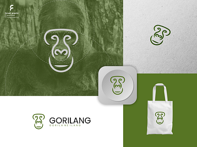 Gorilang Logo animals branding circle clean corporate branding design golden ratio gorilla graphic design grid illustration inspirations line logo logodesign minimal modern simple vector