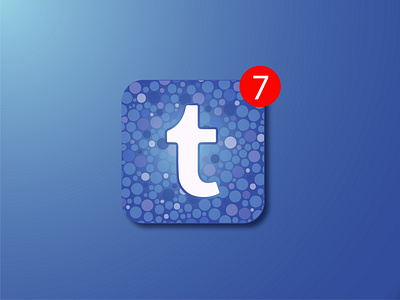 Tumblr App Icon Redesign - Weekly Rebound app icon blues branding logo design mobile redesign tumblr ui ui design ux weekly rebound