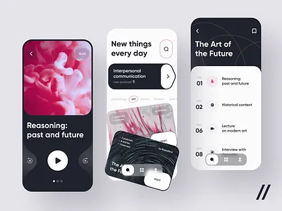 Learning Platform android animation app app design audio calendar courses dashboard design education elearning interface ios learning mobile mobile app platform podcast ui ux