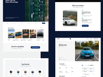 MARKT - Luxury Car Marketplace cars clean interaction design luxury product design ui uiux web app