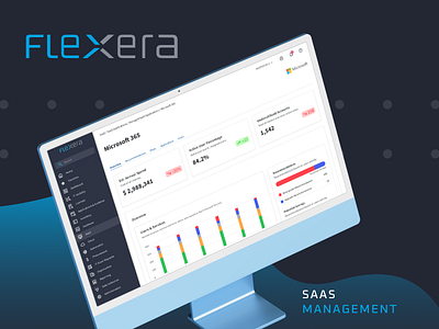 Flexera dashboard design flexera information architecture saas software systems ui user experience user interface ux ux design