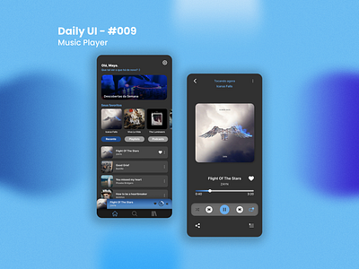 Daily UI - #009 - Music Player dailyui design design ui design ux music player portfolio ui ui design