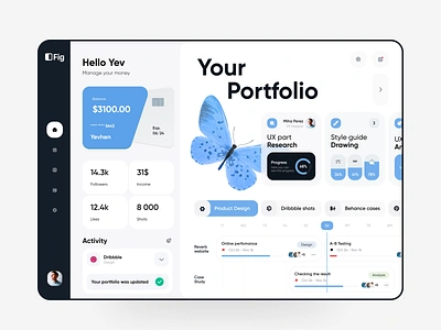 Personal portfolio dashboard activity app artists artworks calendar dashboard design portfolio design tool illustration interface manager personal portfolio planner portfolio portfolio dashboard progress tasks ui ux web app