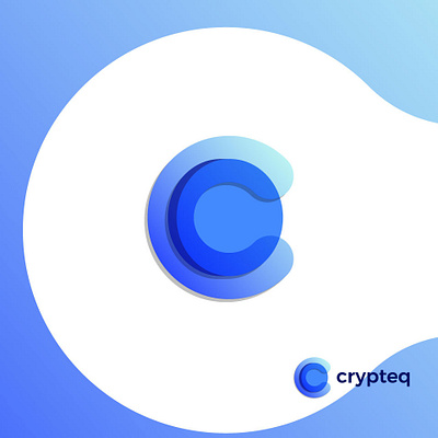 C logo design symbol for Crypteq (unused) branding design graphic design letter logo mark monogram simple simple logo