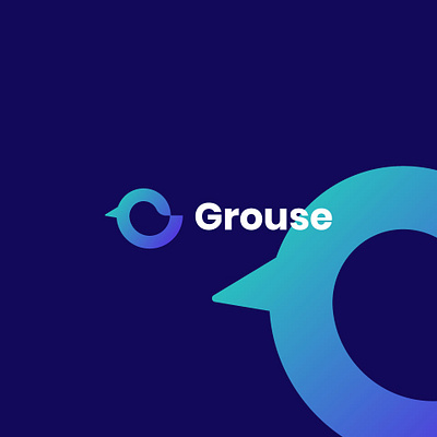 Symbol Bird Logo Design Symbol for Grouse ( Unused ) branding design graphic design letter logo mark monogram simple simple logo