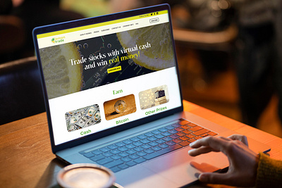 Lemon Trade Website Mockup Design branding graphic design web