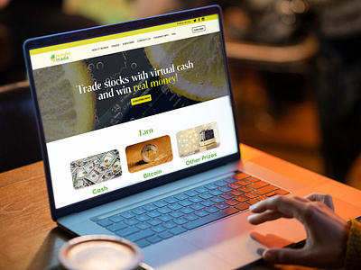 Lemon Trade Website Mockup Design branding graphic design web