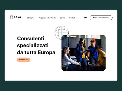 Lexa - Intellectual property services - Website branding graphic design landing page ui web design
