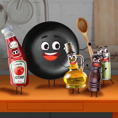 Wow Kitchen animation design illustration stop motion