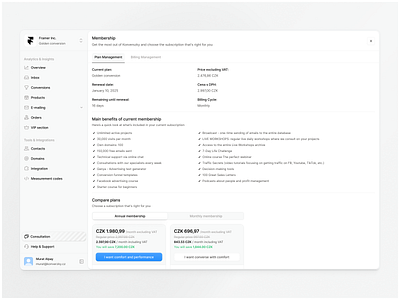 Plan Managment 💸 billing billing managment button clean ui code editor component library conversion design system dropdown free ui kit membership plan managment plans toggle ui kit vscode