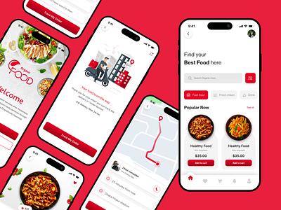 Restaurant App UI Design android app designer app design app designer app marketplace app ui ux apps development figma design finding app flutter ui design food app food delivery job finding apps mobile app design mobile app designer mobile design mobile ui ordering app restaurant app uiux web design