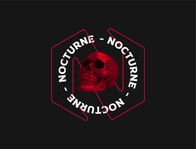 Nocturne branding graphic design logo