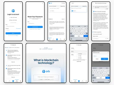 orb light ai blockchain codesign dashboard figma logo mobile productdesign ui ukraine ux