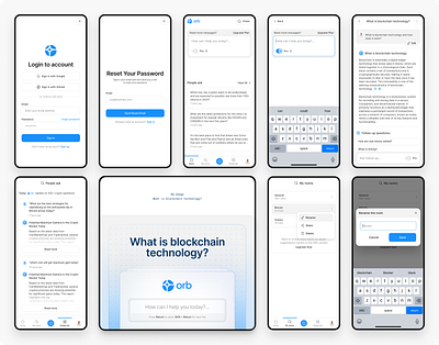 orb light ai blockchain codesign dashboard figma logo mobile productdesign ui ukraine ux