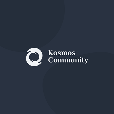 Kosmos Community branding illustration logo typography vector