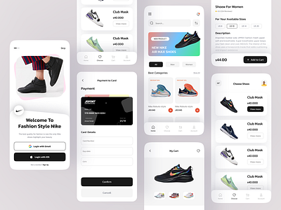 Nike Shoes Mobile App Design air max app app design branding design e commerce app ios design mobile app nike nike air nike app nike apps nike ios design nike mobile app nike mobile app design nike shoes app pro design shoes shoes app shoes app design ui design