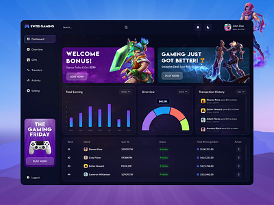 Gaming Dashboard & Tournament UI/UX 3d branding dark dashboard design graphic design minimal purple typography ui user interface voilet