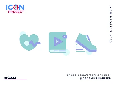 Icon Project - Fitness Journal Icon Set branding fitness flaticon graphic design health icon icon design icon project icon set illustration ui