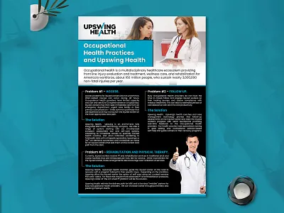Upswing Health Brochure Design | Social Media Design advertisement awesome best brochure brochure design brochure layout brochure mockup brochure template classy design facebook illustration instagram latest logo minimal modern post social media ads trending