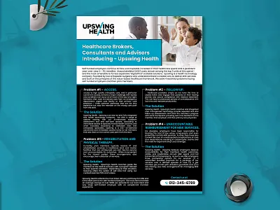 Upswing Health Brochure Design | Social Media Design advertisement awesome best brochure brochure design brochure layout brochure mockup brochure template classy design facebook illustration instagram latest logo minimal modern new post trending
