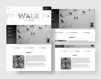 Creative Portfolio asymmetric black clean homepage landing page layout lettering minimal modern portfolio typography ui ui design uidesign uiux ux vector web web design website