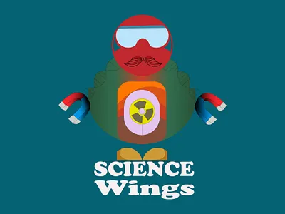 Science Wings Logo graphic design logo