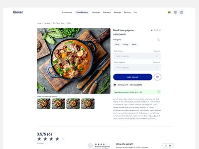 Food ordering services ui
