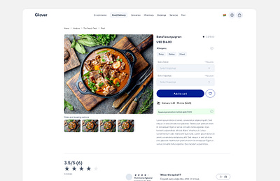 Food ordering services ui