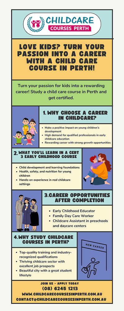 Love Kids? Turn Your Passion into a Career with a Child Care Cou cert 3 childcare child care course perth