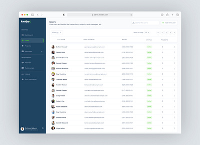 Users management dashboard dashboard product design ui ui design ux