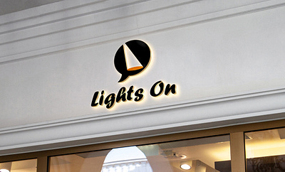Logo-Design-Icon-Sign-Unique-Lighton-Message-Text-Natification abstract agency branding business design graphic design icon illustration light lighton logo logo design message natification sign simple solutions text unique vector