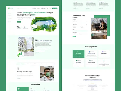 GreenOrb- Ecology Website agency eco ecology energy environment green green house minimal natural nature planet save service ui ux web website