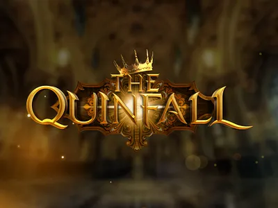 The Quinfall Game Logo design fantasy logo game logo logo nft nft logo