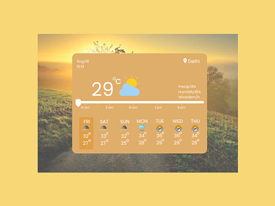 Weather design ui ux